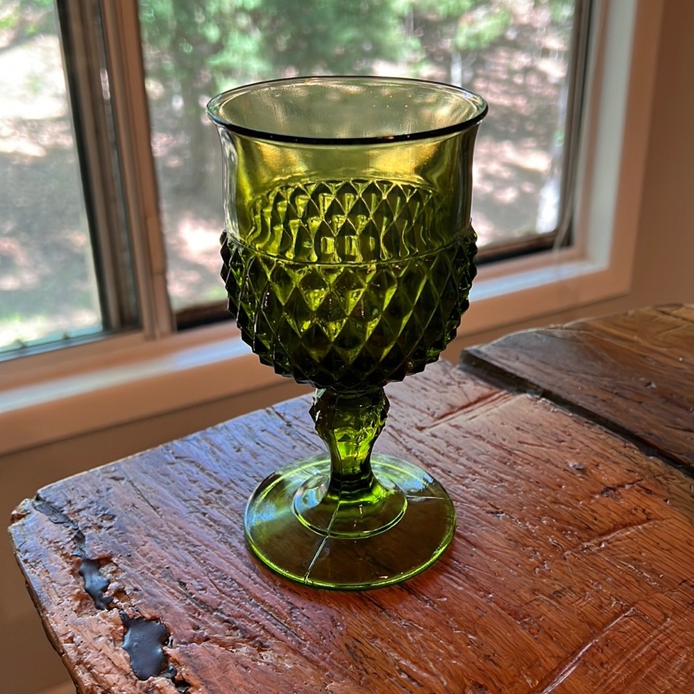Indian glass goblet